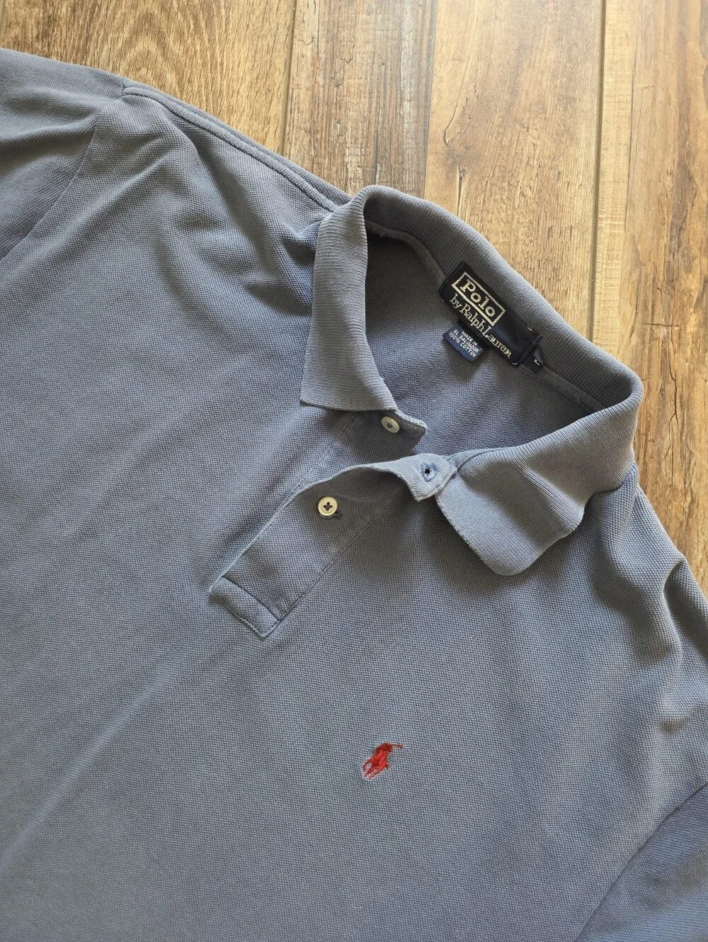 Polo Ralph Lauren - Classic Fit Pique Polo Shirt - L - Slate Gray